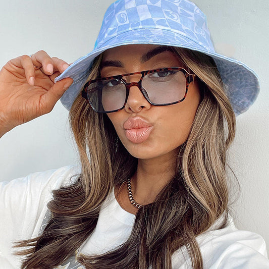 Damen Oversize-Quadrat-Sonnenbrille – Modische Statement-Sonnenbrille für Alltag & Freizeit