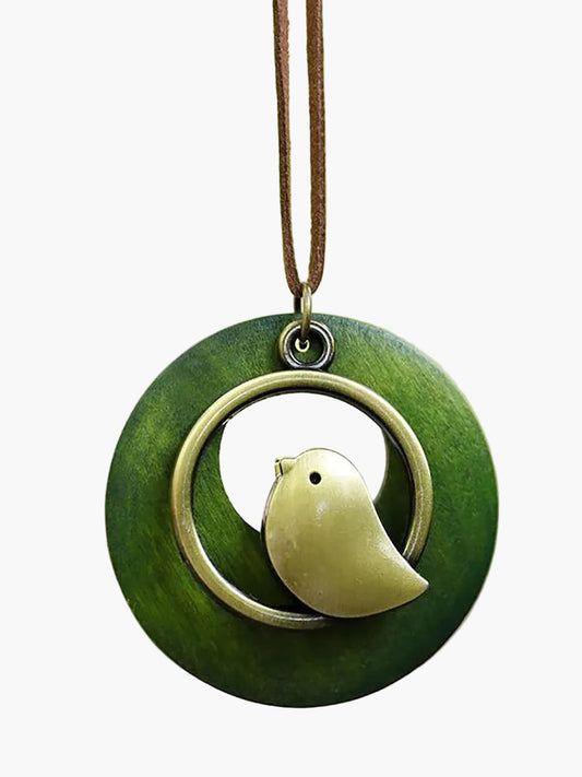 Unisex Retro Halskette mit Vogel-Anhänger im Vintage-Stil – Schmuck für Damen und Herren