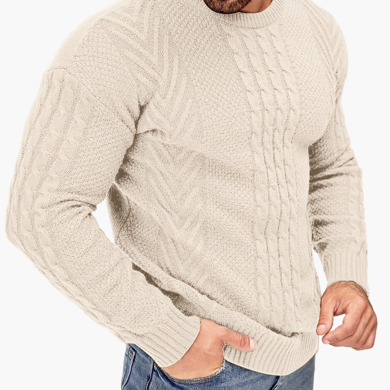Herren Strickpullover im Casual Stil – Modischer Freizeitpullover für Herbst und Winter