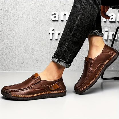 Men's Vintage-Style Moccasins – Comfortable Casual Shoes for Everyday and Office Use