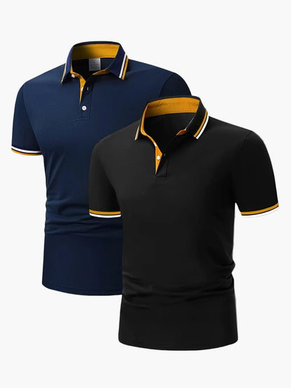 Herren Polo Shirt 2er Pack – Klassischer Casual Stil für Alltag und Freizeit