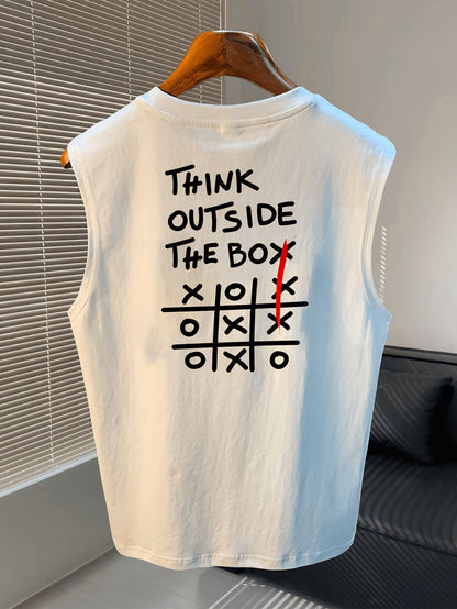 Men's Loose Sleeveless Casual Summer Top – Crew Neck, Ideal for Sports & Everyday Wear