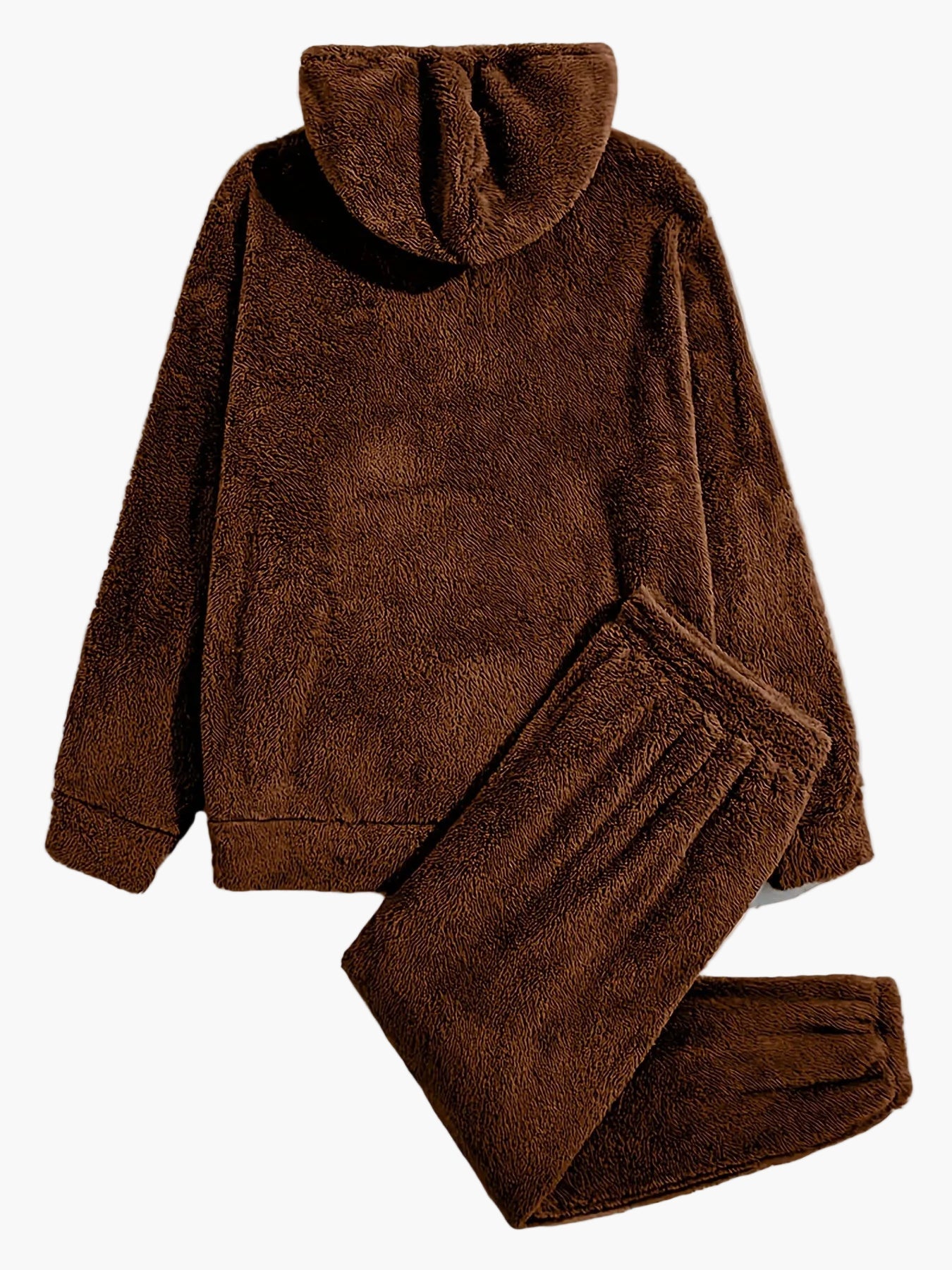Men's Cozy Hooded Sweatshirt & Sweatpants Set – Comfortable Leisure Suit for Autumn and Winter