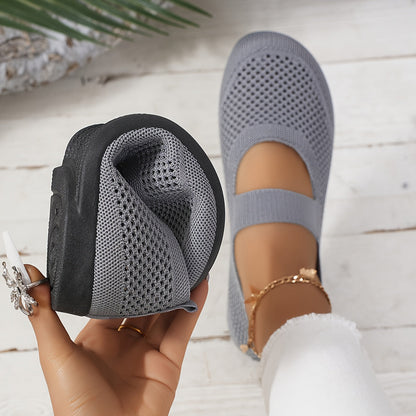 Women's Mary Jane Ballerinas – Comfortable Breathable Casual Slip-Ons for Everyday and Walks