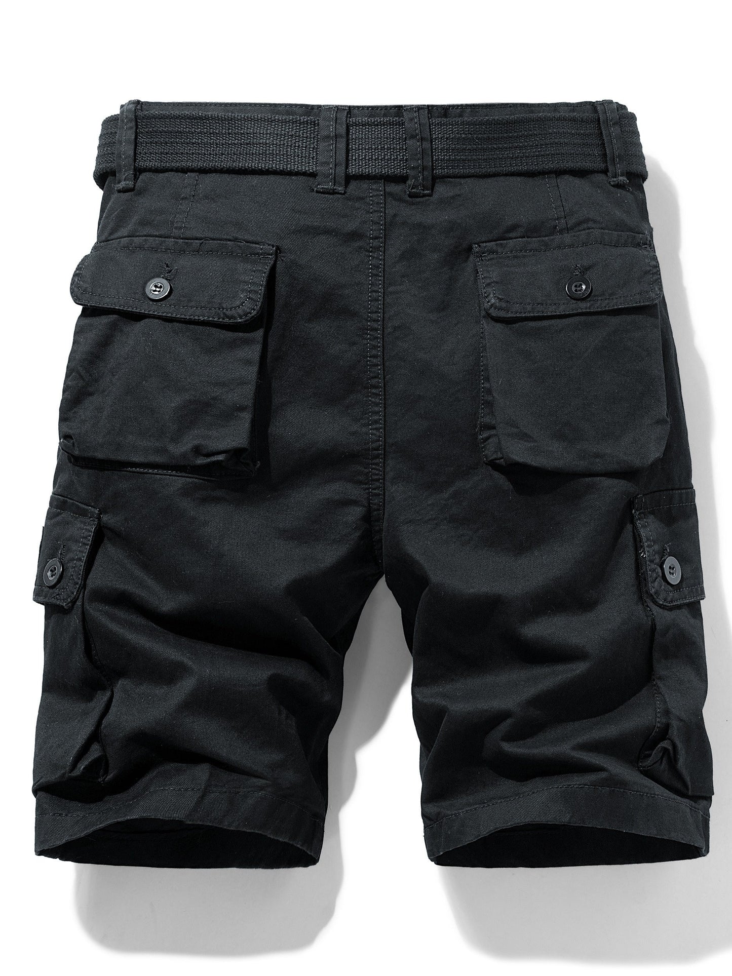 Men's cargo shorts in outdoor and casual style with pockets and belt