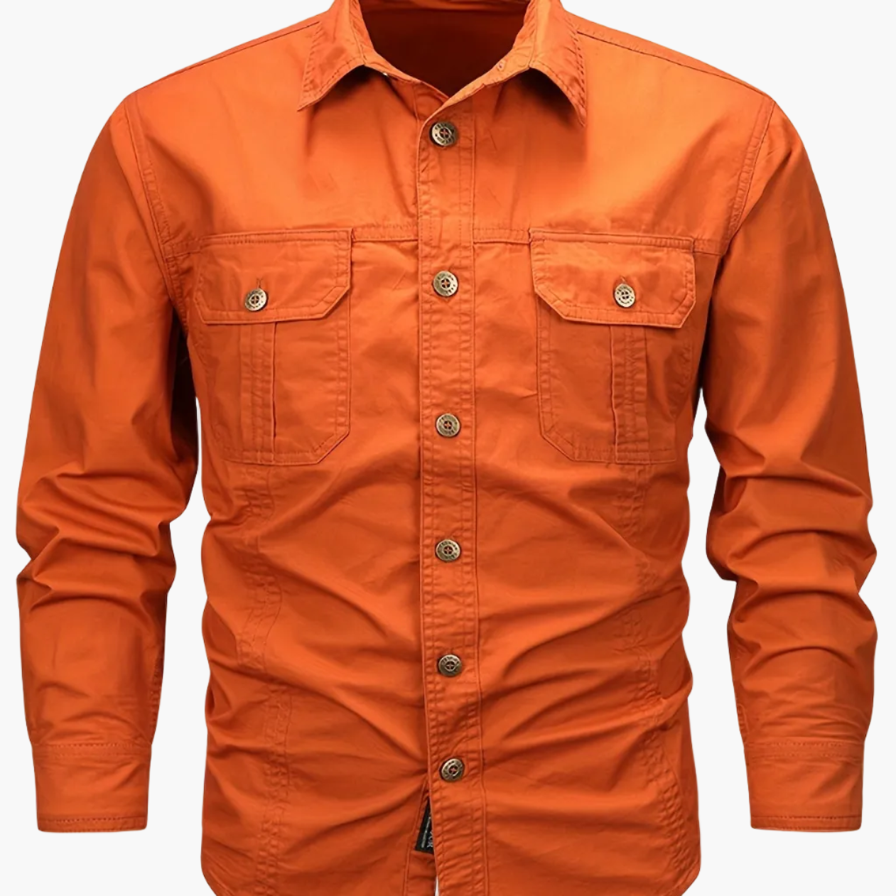 Men's Outdoor Casual Shirt Long Sleeve – Classic Utility Look for Everyday and Adventure