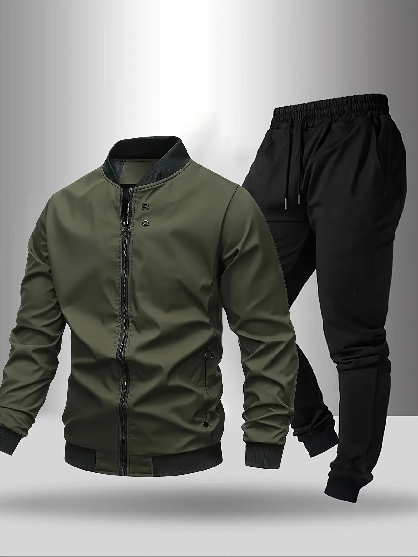 Men's Sports Tracksuit Casual Set – Jacket & Pants, Modern Design