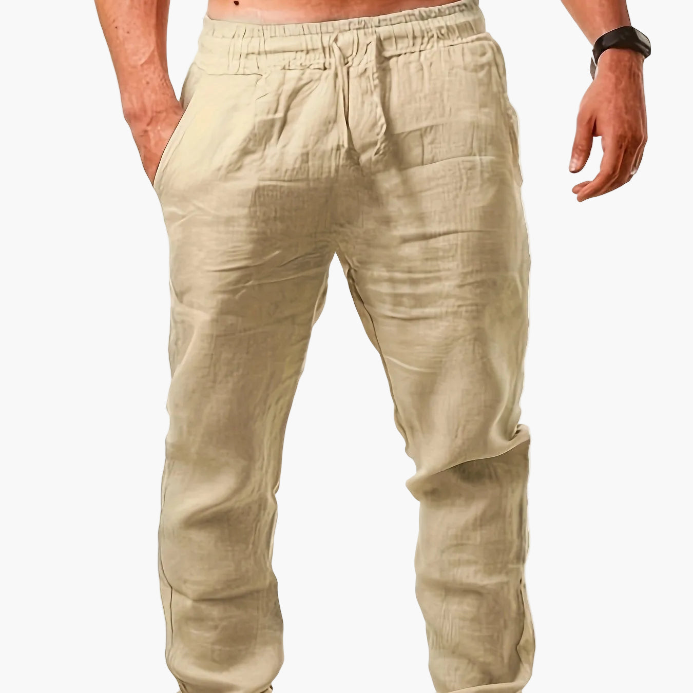 Men's casual pants with straight cut – summer style for everyday and vacation