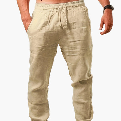 Men's casual pants with straight cut – summer style for everyday and vacation