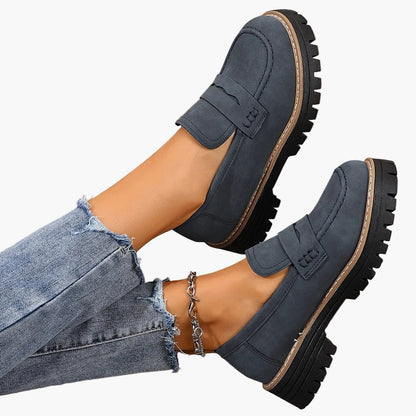 Women's Slippers with Platform – Fashionable Loafers for Everyday and Leisure Wear