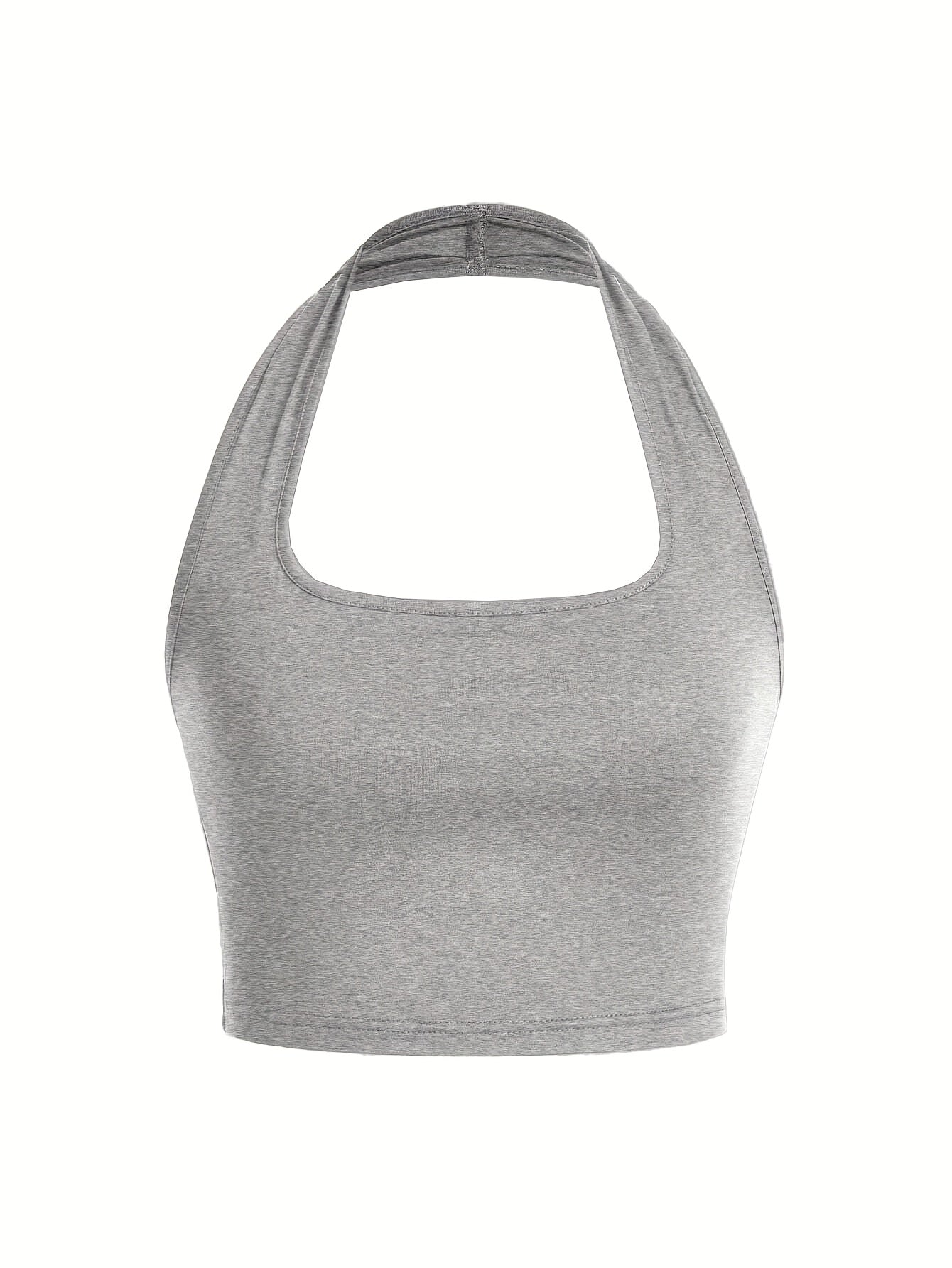 Women's Halterneck Crop Top – Backless, Summer, Casual Style