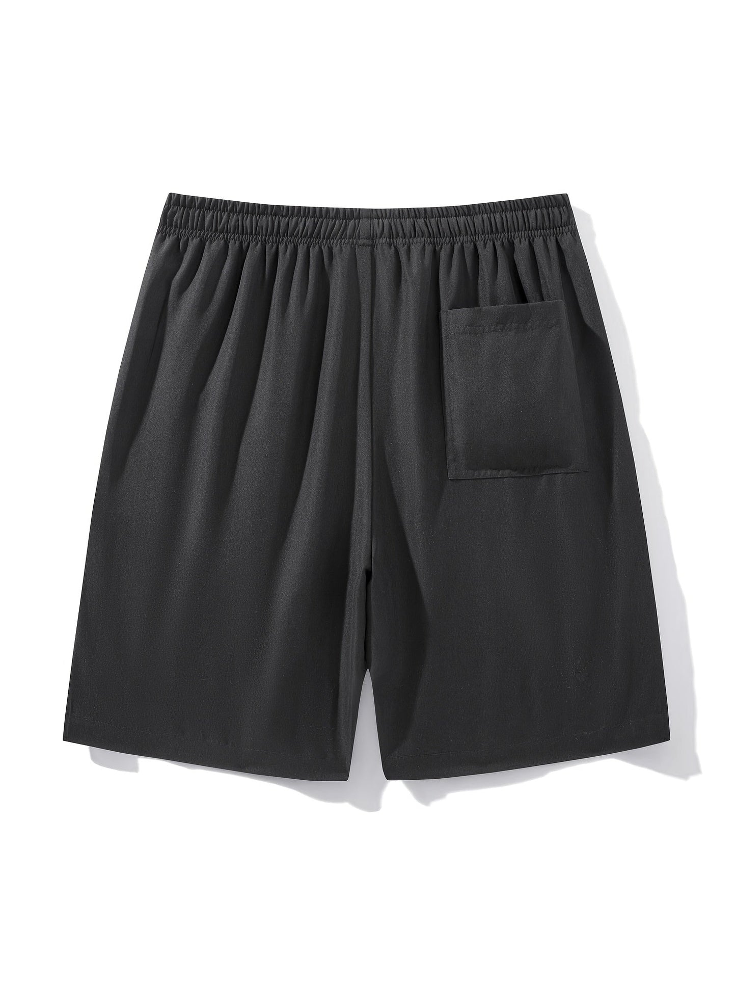 Men's Sports Shorts with Zipper Pockets and Drawstring – Perfect for Leisure and Fitness