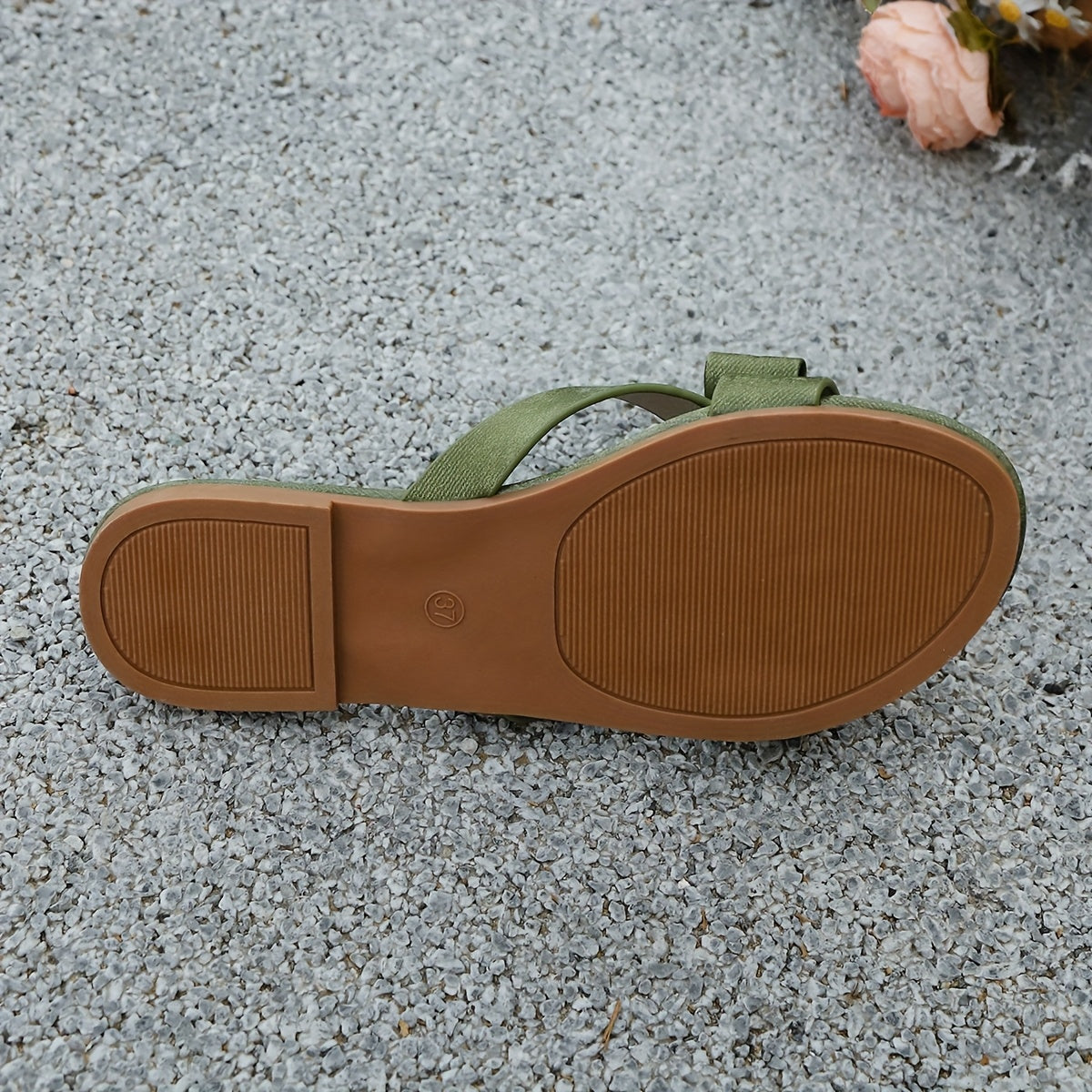 Women's Summer Shoes – Elegant Slides with Bow for Casual Wear & Garden Parties