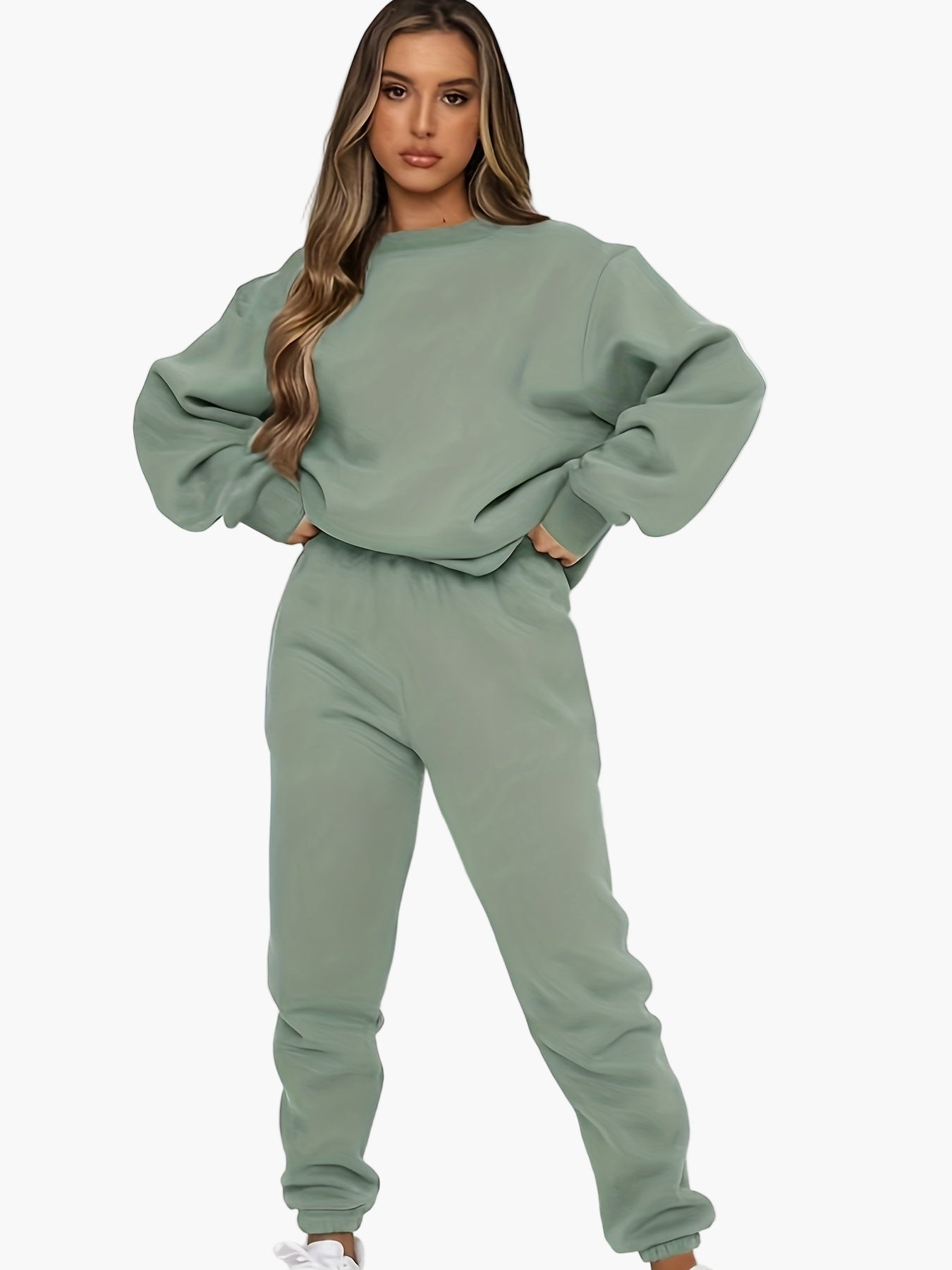 Women's Sweatshirt Jogging Suit Set – Comfortable Casual Outfit for Everyday & Sports