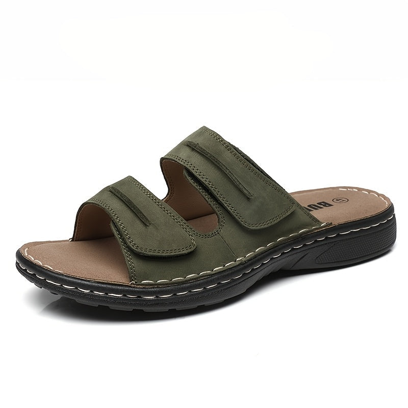 Men's Comfort Sandals with Double Straps – Casual Slides for Everyday & Vacation