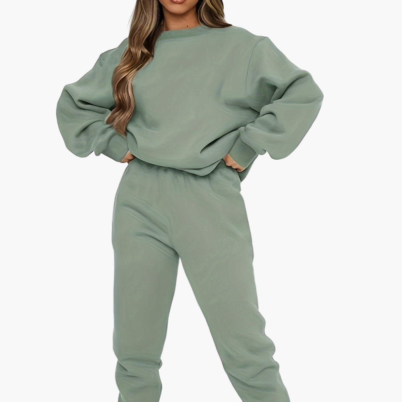 Women's Sweatshirt Jogging Suit Set – Comfortable Casual Outfit for Everyday & Sports