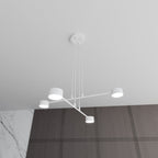 Hanglamp gepoedercoat staal Scandinavisch wit 70 x 100 cm, voor eettafel, keuken en woonkamer