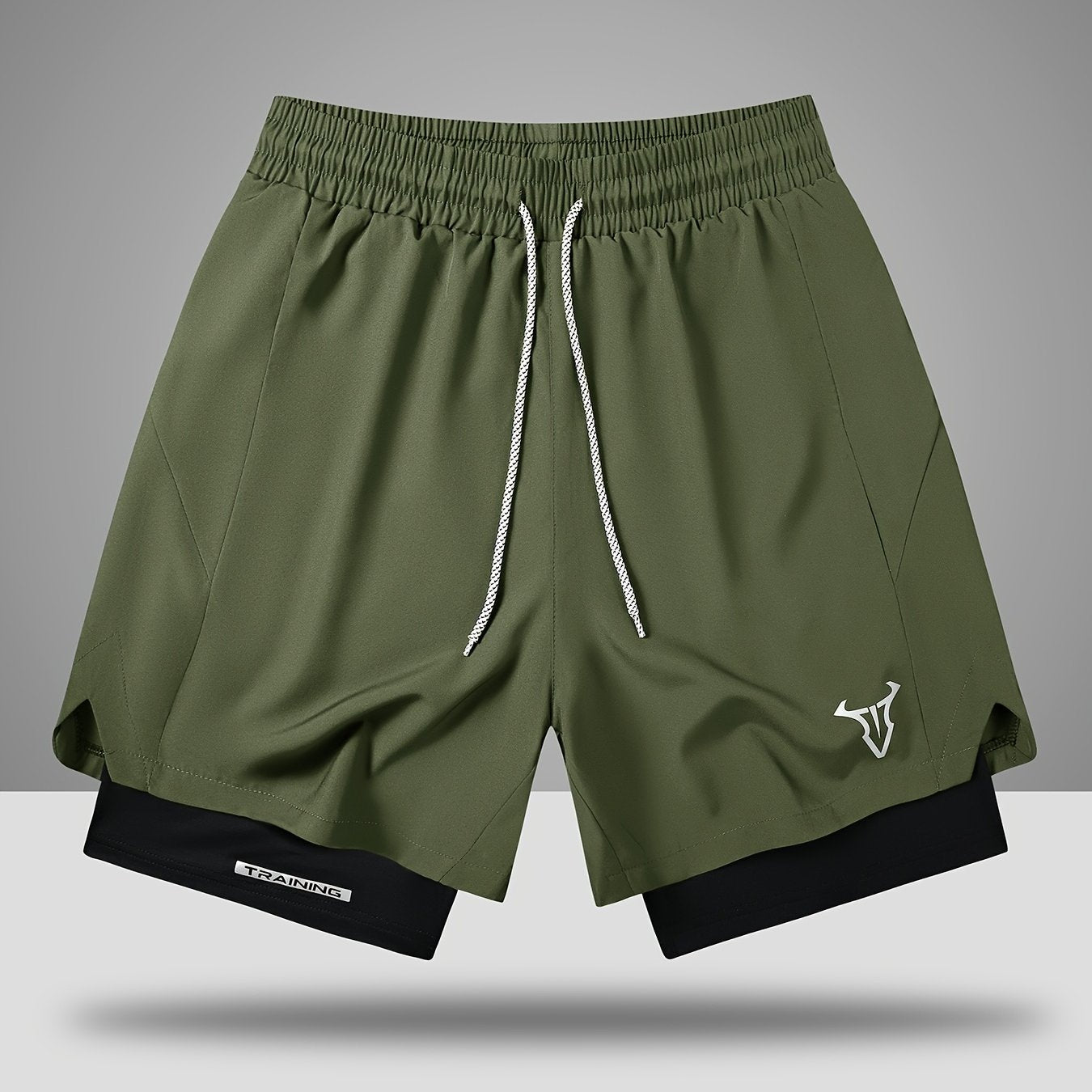 Herren Trainingsshorts Sport Fitness mit elastischem Bund und Kordelzug