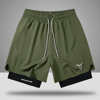 Herren Trainingsshorts Sport Fitness mit elastischem Bund und Kordelzug