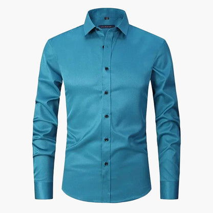 Men's Slim Fit Business Long-Sleeve Shirt – Modern Shirt for Office & Leisure