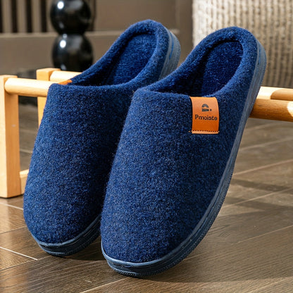 Unisex Warm Plush-Lined Slippers with Non-Slip Soles – Various Colors