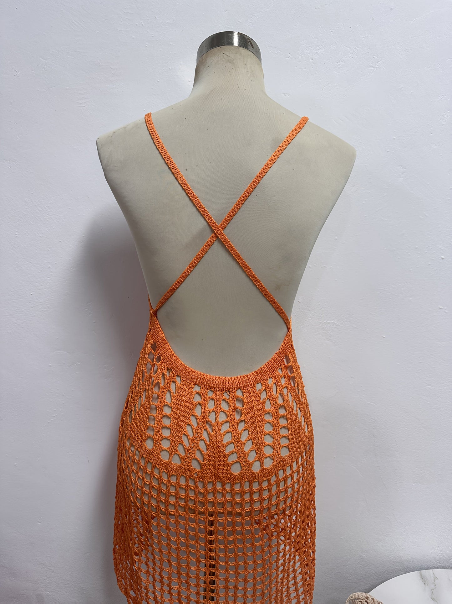 Women's Crochet Beach Dress Swimsuit Cover-Up – Boho Summer Beachwear for Vacation & Pool