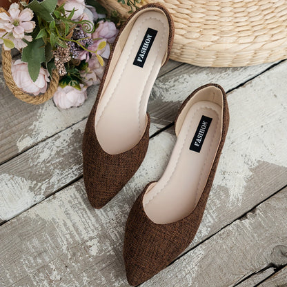 Women's Elegant Pointed Toe Ballet Flats for Everyday and Office Use