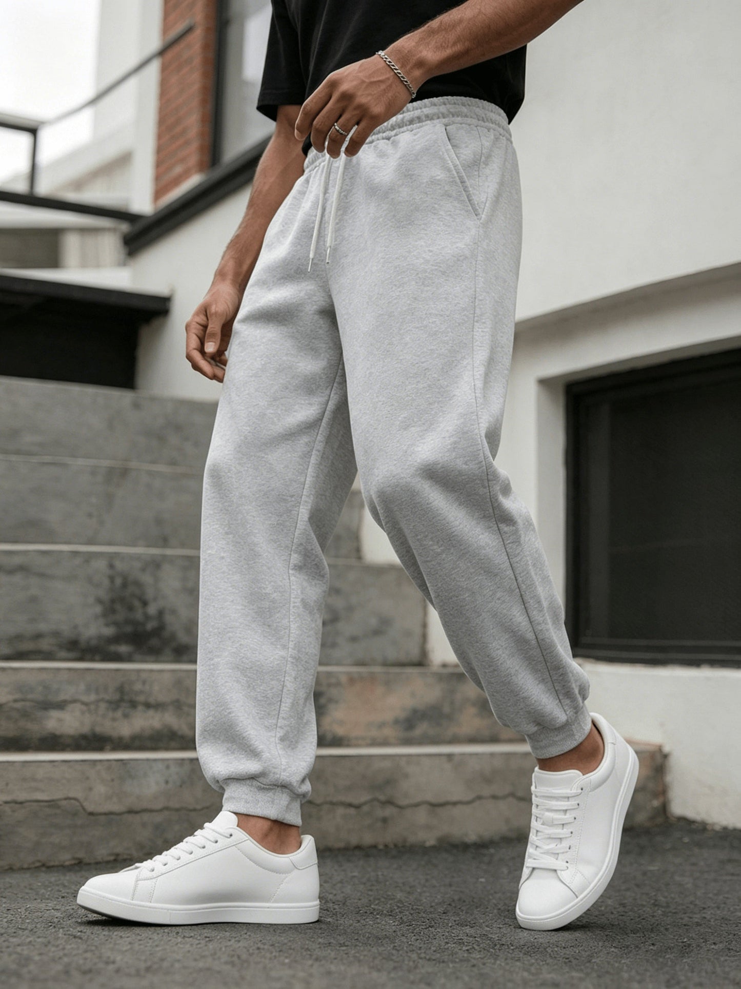 Herren Jogginghose für Freizeit und Sport – Bequemer Straight-Leg Schnitt mit Taschen