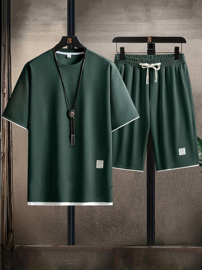 Herren Freizeit Set – Modernes T-Shirt und Shorts für Alltag, Sport & Sommer