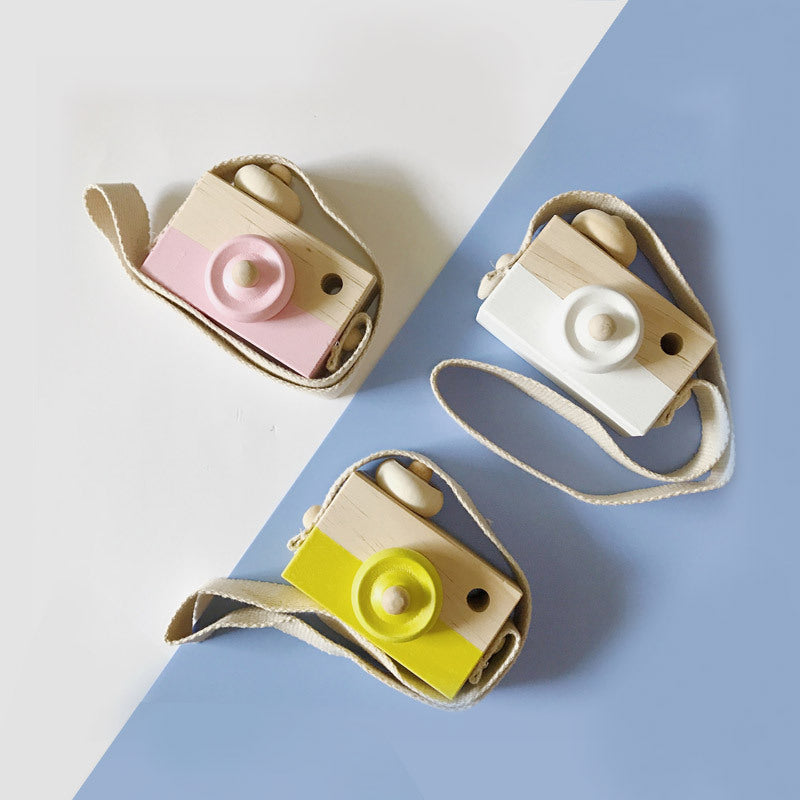 Wooden Kids Camera Toy – Unisex, Creative Role Play & Learning Fun