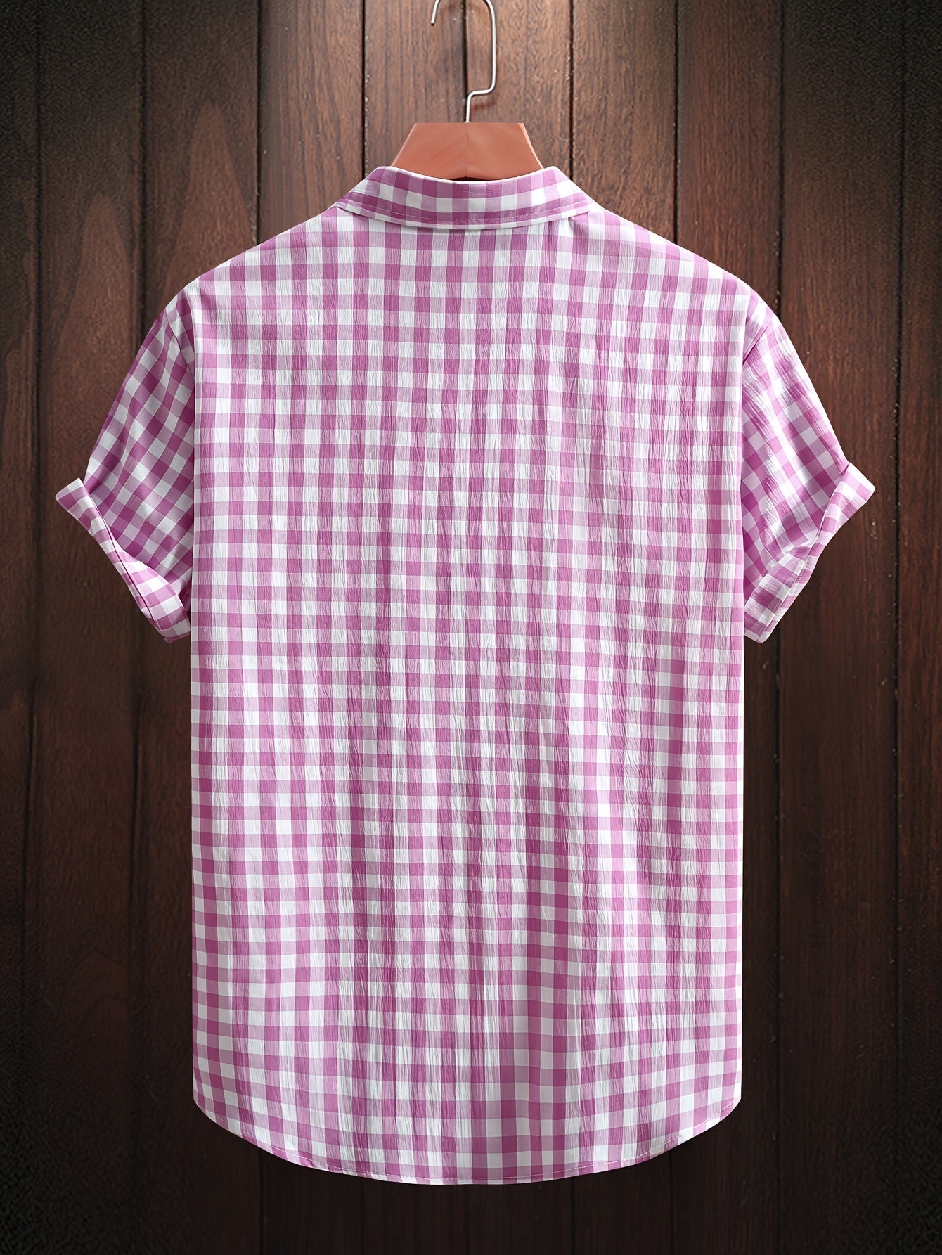 Herren Kurzarm Freizeithemd Kariert – Modernes Button-Down für Alltag und Freizeit