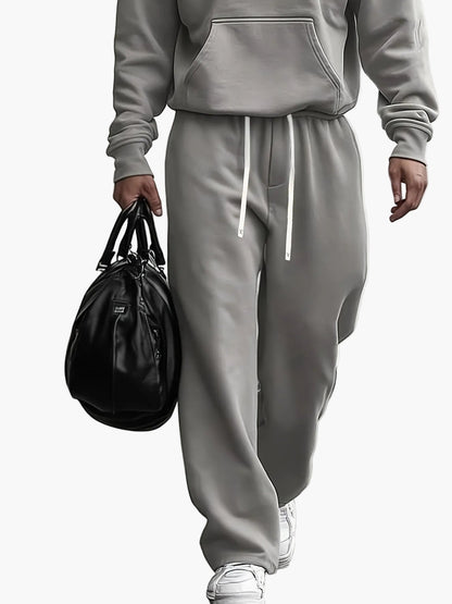 Herren Freizeit Oversize Hoodie Set – Lockerer Streetwear Trainingsanzug für Alltag & Reisen