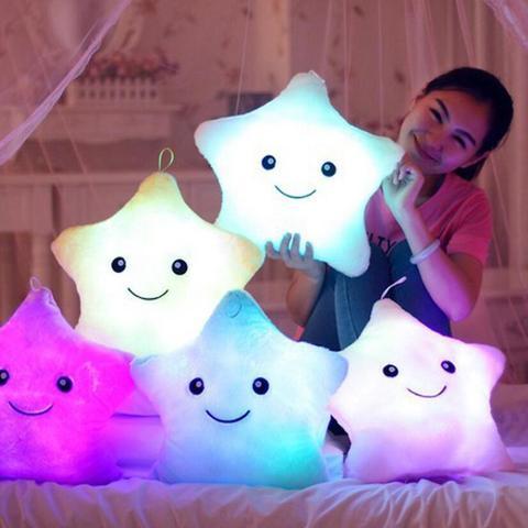 Glowing Plush Star Pillow – Children & Adults, Decorative Night Light, Gift Idea
