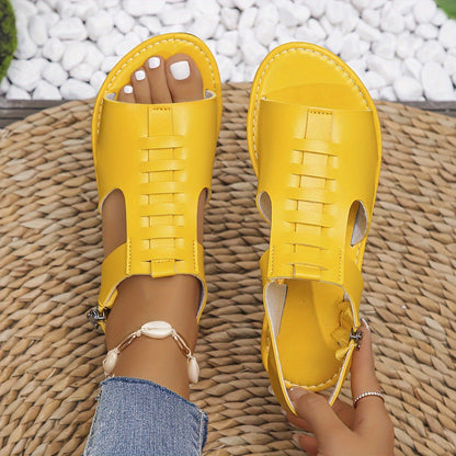Damen Sommer-Sandalen mit Reißverschluss und offener Spitze – Stilvolle Freizeitschuhe für Alltag & Urlaub