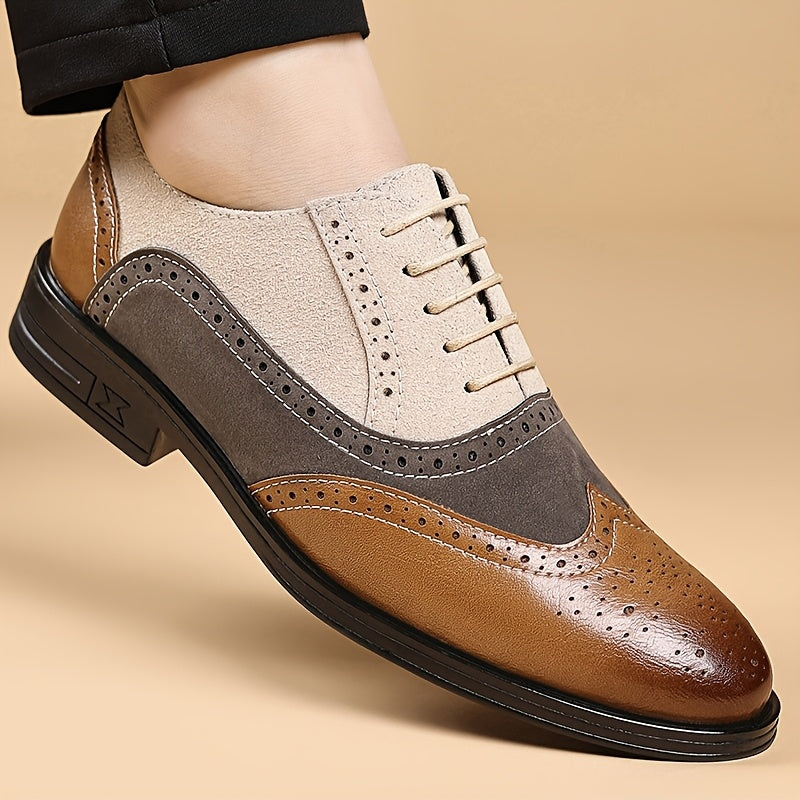 Men's Business Lace-Up Shoes Classic Elegant for Everyday & Office