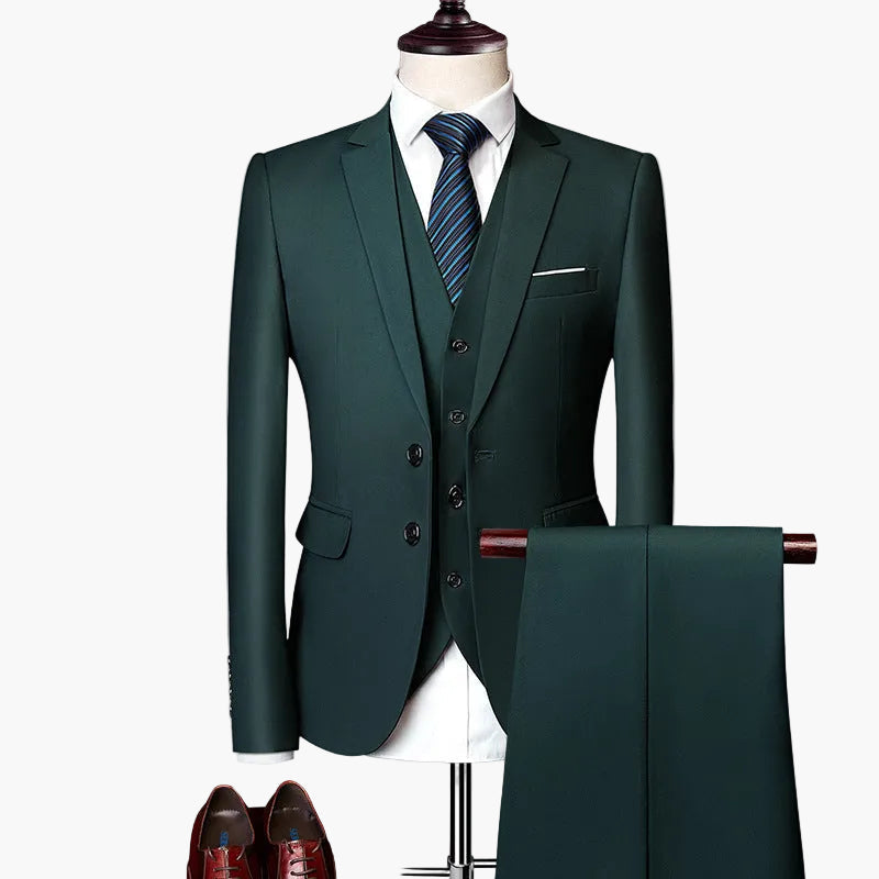 Men's 3-piece Suit Set – Modern Slim Fit for Wedding & Business