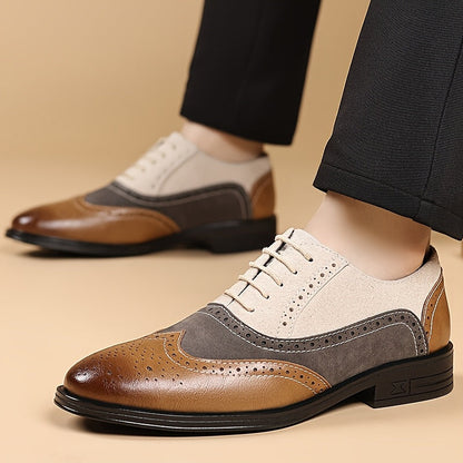 Men's Business Lace-Up Shoes Classic Elegant for Everyday & Office