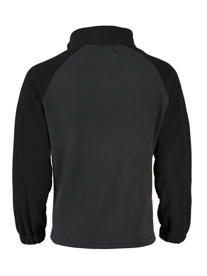 Men's half-zip pullover with fleece look and raglan sleeves