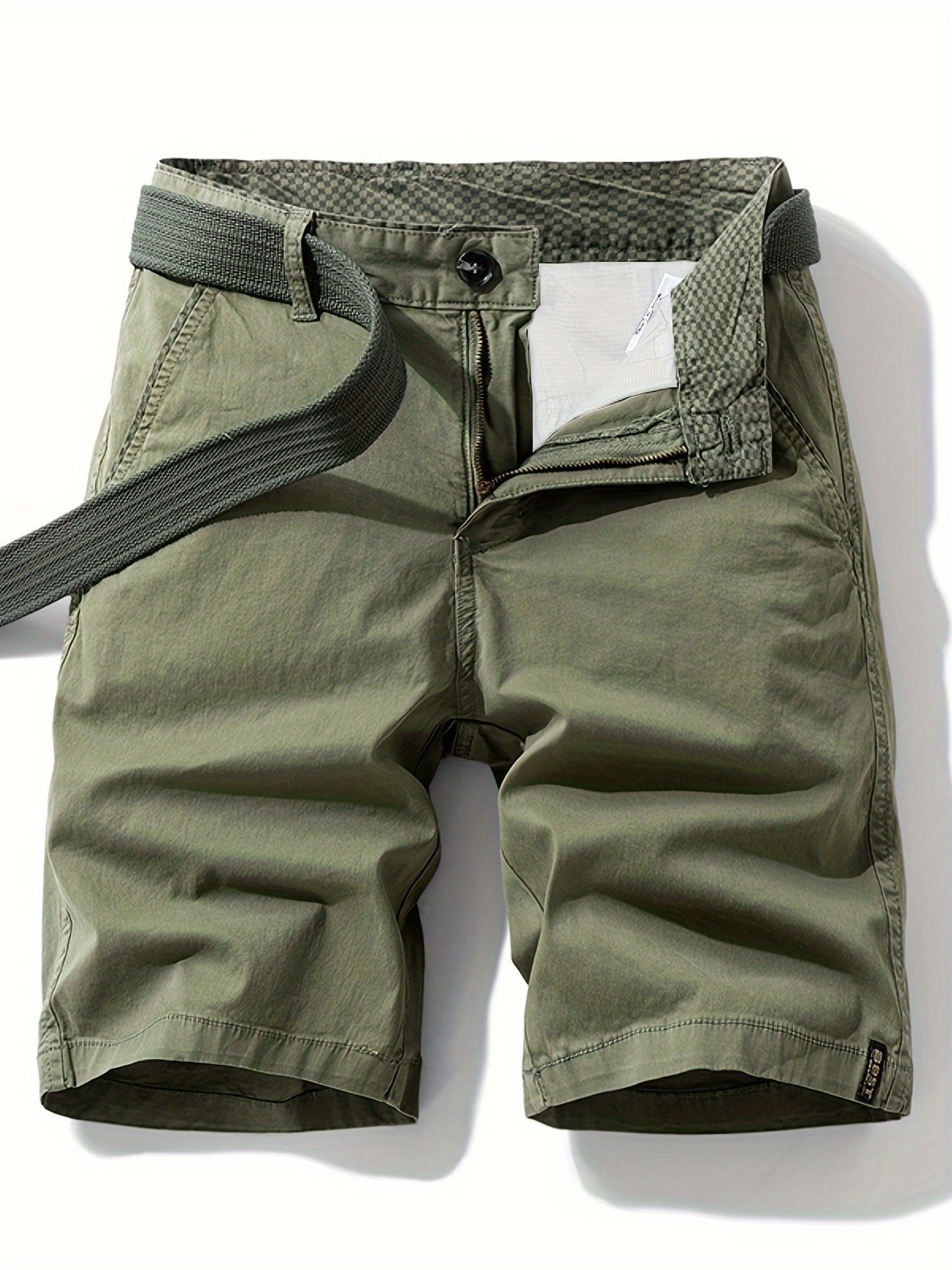 Men's Casual Bermuda Shorts with Belt – Perfect for Leisure and Vacation