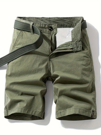 Men's Casual Bermuda Shorts with Belt – Perfect for Leisure and Vacation