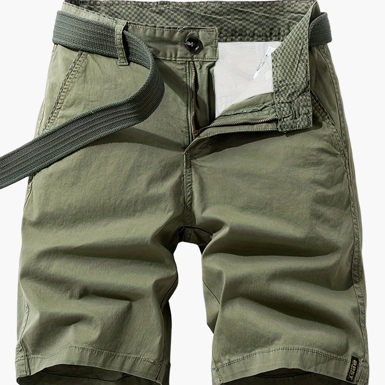 Men's Casual Bermuda Shorts with Belt – Perfect for Leisure and Vacation