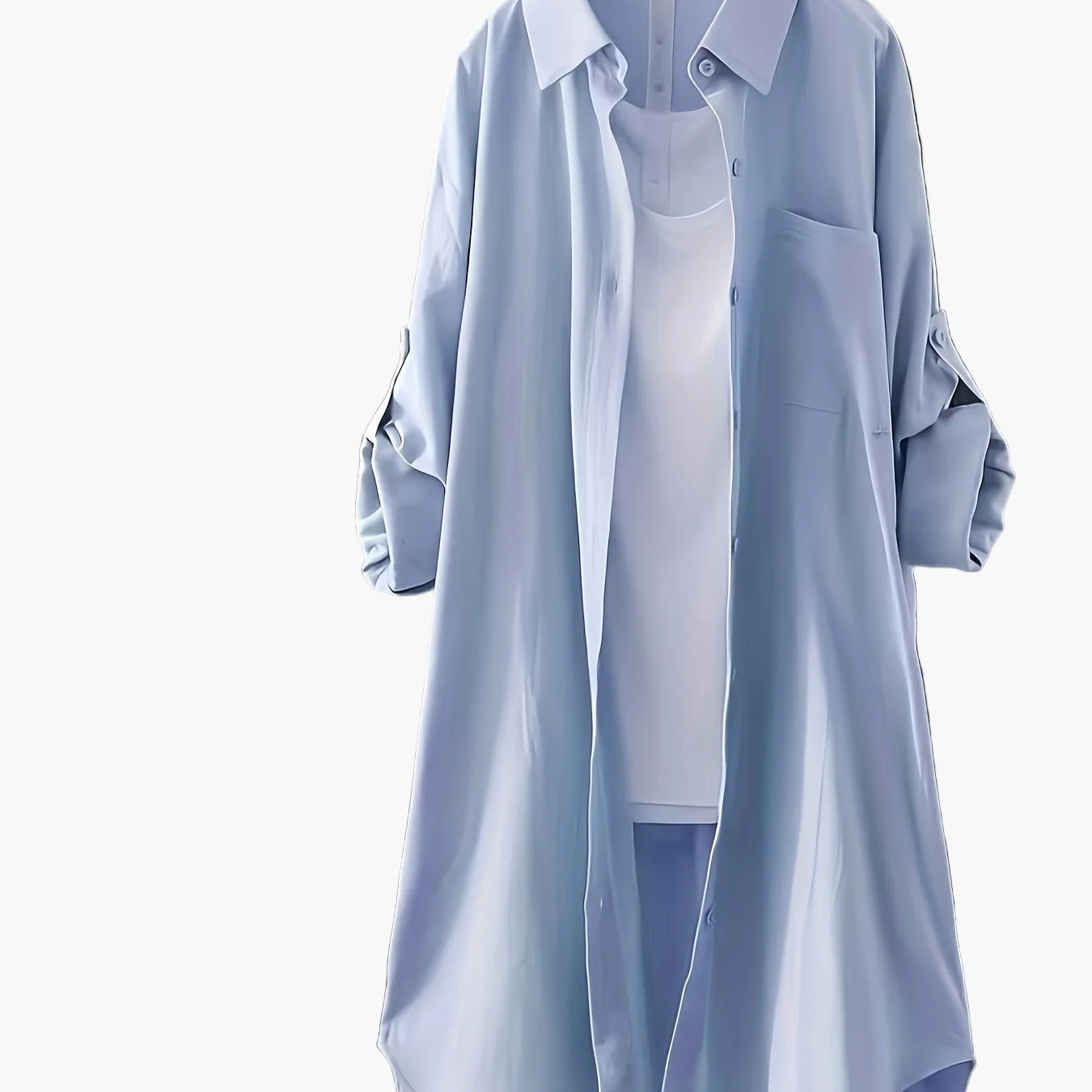 Women's Long Shirt Blouse Oversized Casual for Spring and Summer