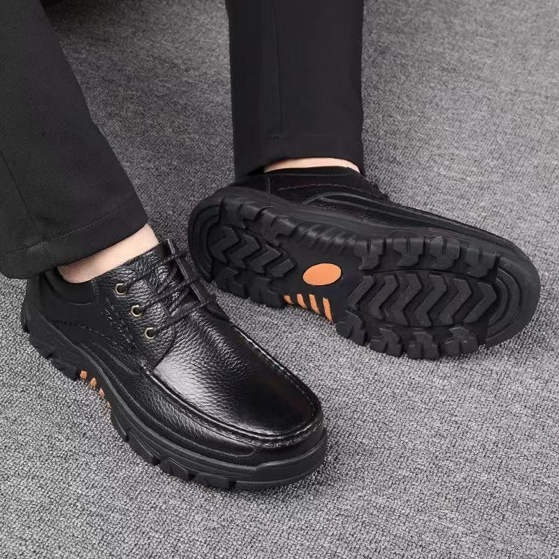 Men's Comfortable Outdoor Casual Shoes with Durable Sole – Casual Lace-Up Shoes for Everyday and Adventure