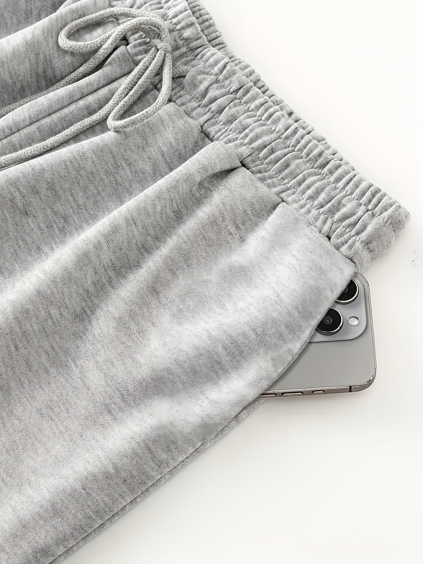 Wide-leg lounge pants with moon phase pattern, elastic waistband