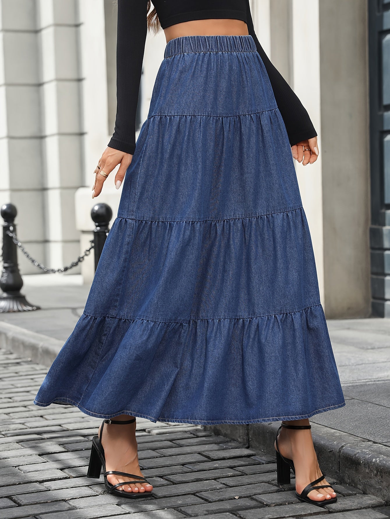 Women's Maxi Skirt Elegant Flared Summer Casual