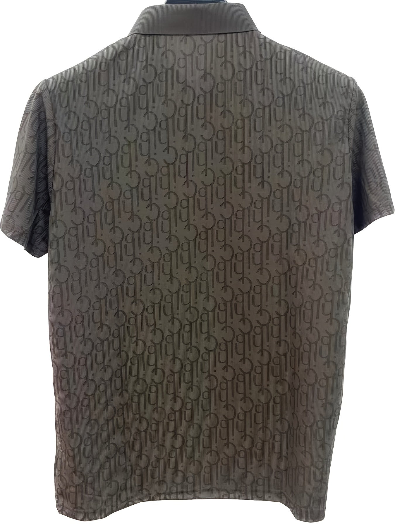 Men's Casual Shirt with Pattern and Classic Notch Collar – Stylish Summer Shirt for Everyday and Leisure Wear