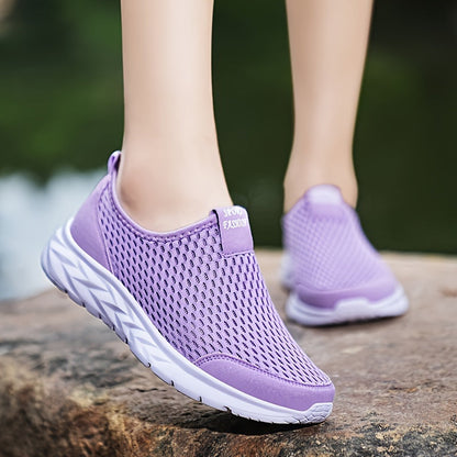 Women's Slip-On Mesh Sneakers for Everyday and Sports – Comfortable Casual Shoes