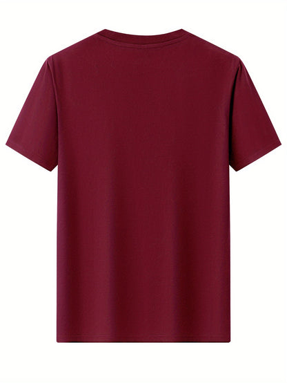 Men's T-shirt with modern K-print, casual, streetwear style, ideal for everyday and leisure use