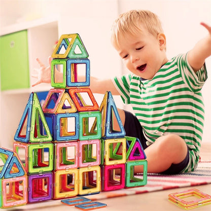 Magnetic construction toy building blocks for children – educational set, creative building, boys & girls