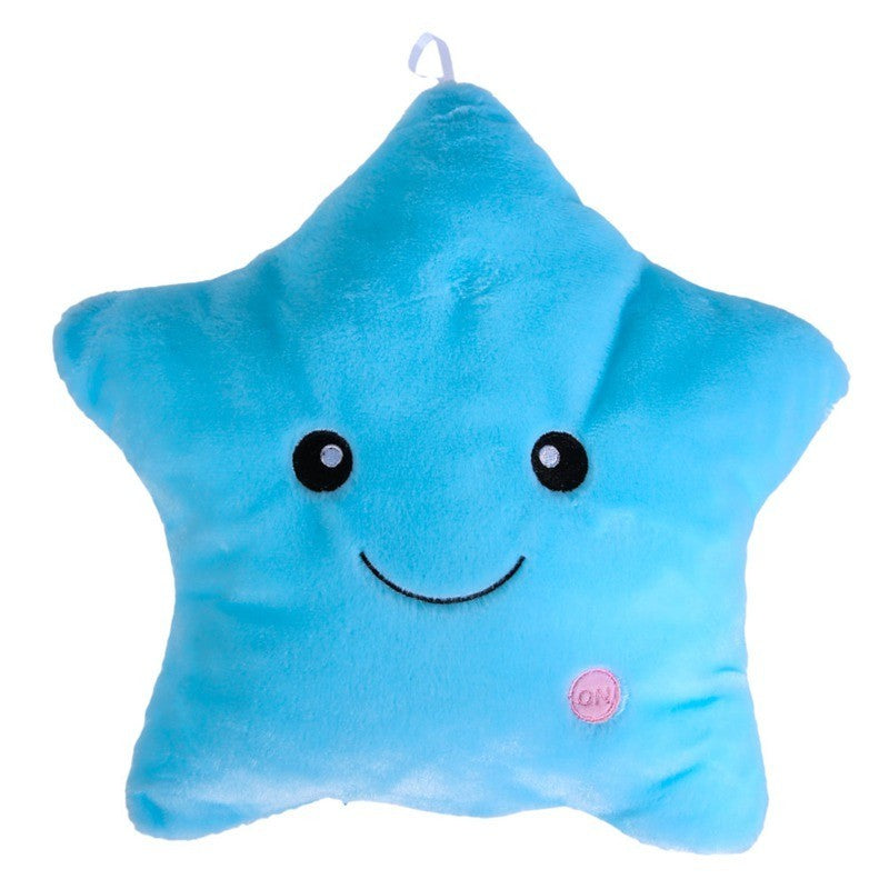 Glowing Plush Star Pillow – Children & Adults, Decorative Night Light, Gift Idea